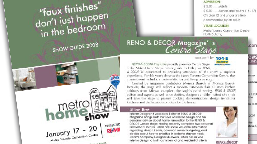 Event show guide brochure spread
