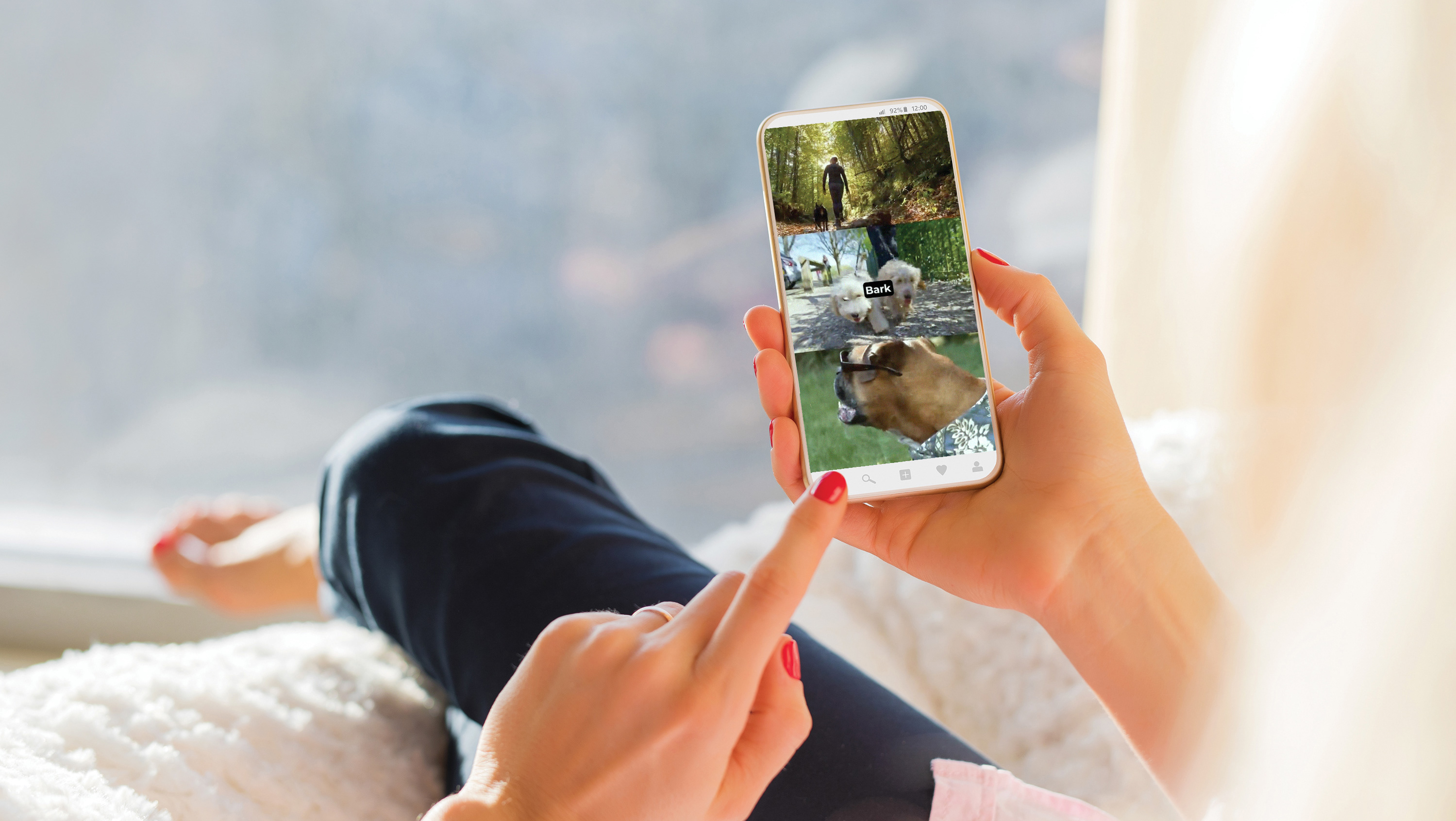 Social media video shown on a phone